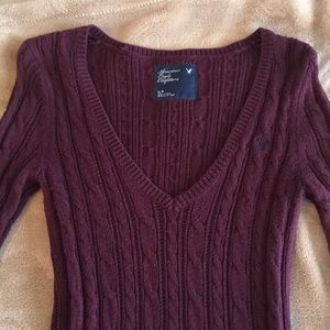 American Eagle cable knit Sweater small
